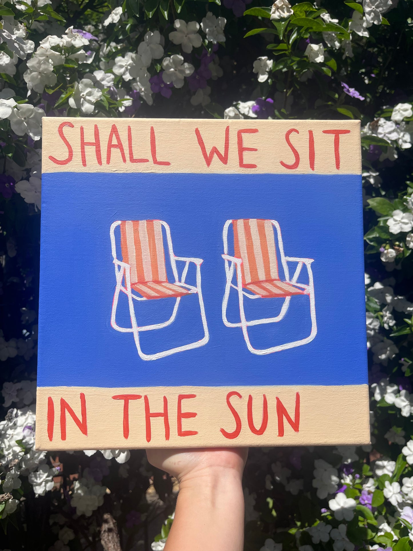 Shall we sit in the sun print