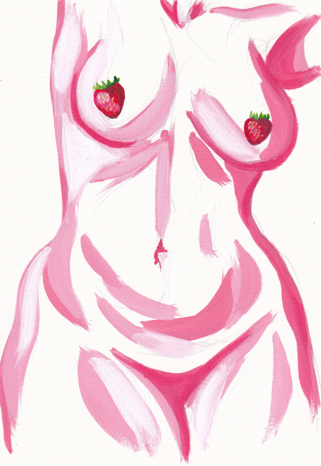 Strawberries on a Summer Evening print