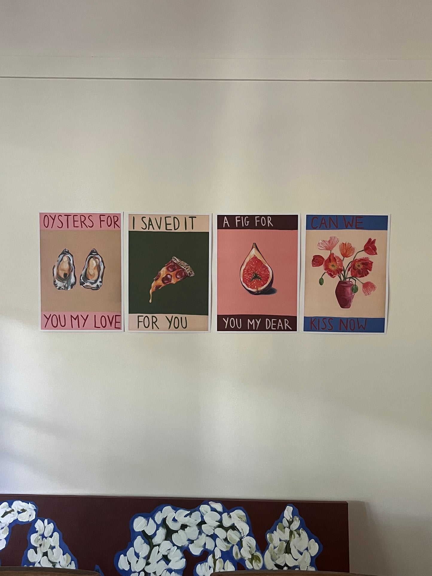 Oysters for you my love print